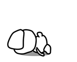 Moving ! MARU of a little bitter Maltese sticker #11934746