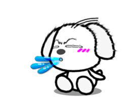 Moving ! MARU of a little bitter Maltese sticker #11934748