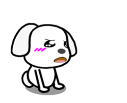 Moving ! MARU of a little bitter Maltese sticker #11934752