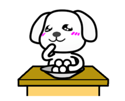 Moving ! MARU of a little bitter Maltese sticker #11934763