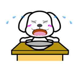 Moving ! MARU of a little bitter Maltese sticker #11934764