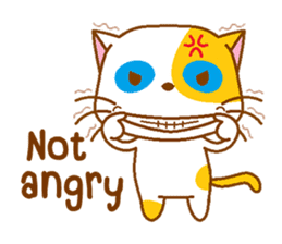 The orange & white cat sticker #11935361