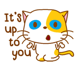 The orange & white cat sticker #11935387