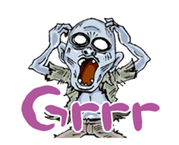 Sticker of zombie-Move sticker #11936647