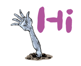 Sticker of zombie-Move sticker #11936648