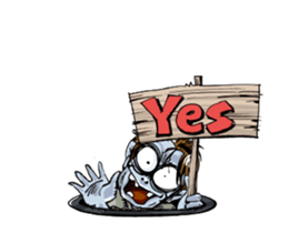 Sticker of zombie-Move sticker #11936661