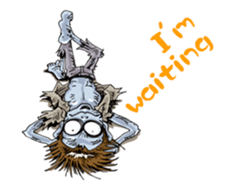 Sticker of zombie-Move sticker #11936664