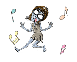 Sticker of zombie-Move sticker #11936665