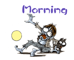 Sticker of zombie-Move sticker #11936669