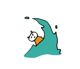 Philosophy of strange cat sticker #11936715