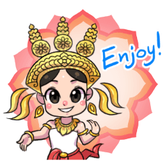 Little beauty Apsaras dance