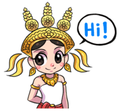 Little beauty Apsaras dance sticker #11936830