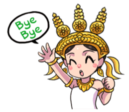 Little beauty Apsaras dance sticker #11936832