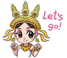 Little beauty Apsaras dance sticker #11936834