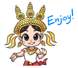 Little beauty Apsaras dance sticker #11936838