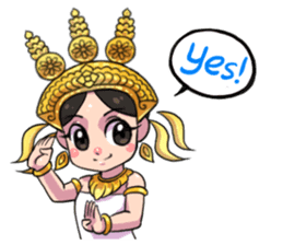 Little beauty Apsaras dance sticker #11936839
