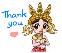 Little beauty Apsaras dance sticker #11936840