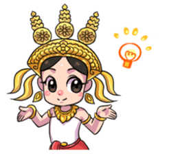 Little beauty Apsaras dance sticker #11936842