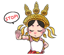 Little beauty Apsaras dance sticker #11936846