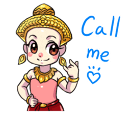 Little beauty Apsaras dance sticker #11936858