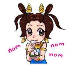 Little beauty Apsaras dance sticker #11936860