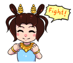 Little beauty Apsaras dance sticker #11936863