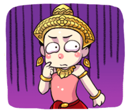 Little beauty Apsaras dance sticker #11936864