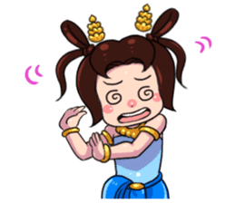 Little beauty Apsaras dance sticker #11936869