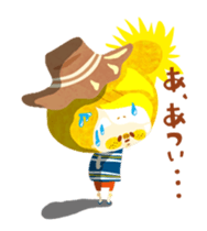 Boy and Blue bear move.2 sticker #11937671