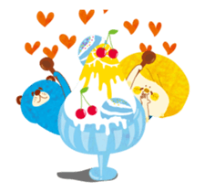 Boy and Blue bear move.2 sticker #11937678