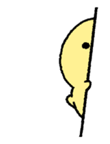 real baby duck in motion sticker #11938618