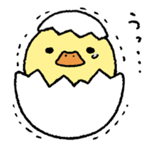 real baby duck in motion sticker #11938628