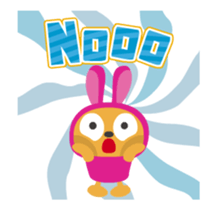 Dancing!! Costume of the rabbit. sticker #11940141