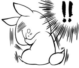 Small Gluttonous Rabbit sticker #11941198