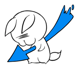 Small Gluttonous Rabbit sticker #11941200