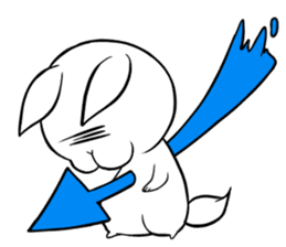 Small Gluttonous Rabbit sticker #11941200