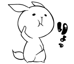 Small Gluttonous Rabbit sticker #11941212