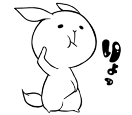 Small Gluttonous Rabbit sticker #11941212