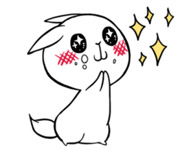Small Gluttonous Rabbit sticker #11941213