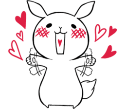 Small Gluttonous Rabbit sticker #11941216