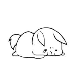 Small Gluttonous Rabbit sticker #11941222