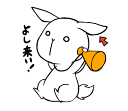 Small Gluttonous Rabbit sticker #11941226