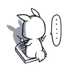 Small Gluttonous Rabbit sticker #11941229