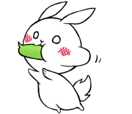 Small Gluttonous Rabbit sticker #11941230