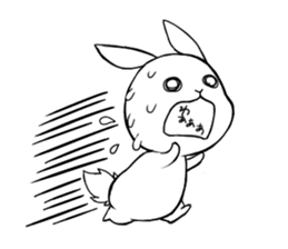 Small Gluttonous Rabbit sticker #11941234