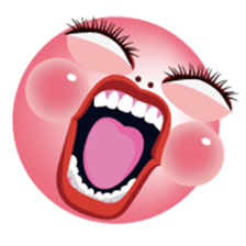 chattering with funny face Japanese Ver. sticker #11941410