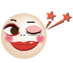 chattering with funny face Japanese Ver. sticker #11941412