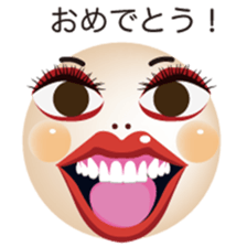 chattering with funny face Japanese Ver. sticker #11941424
