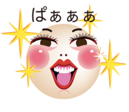 chattering with funny face Japanese Ver. sticker #11941425