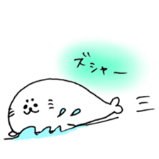cute seal life sticker sticker #11942264